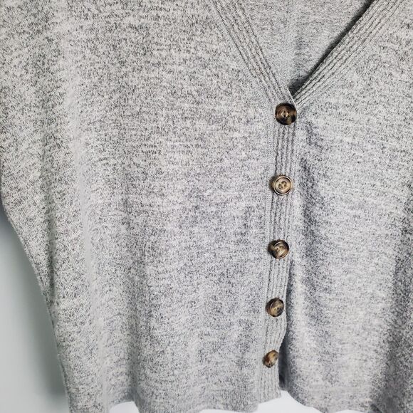 Abercrombie & Fitch Gray Button-Down Cardigan Size XS - Picture 3 of 6